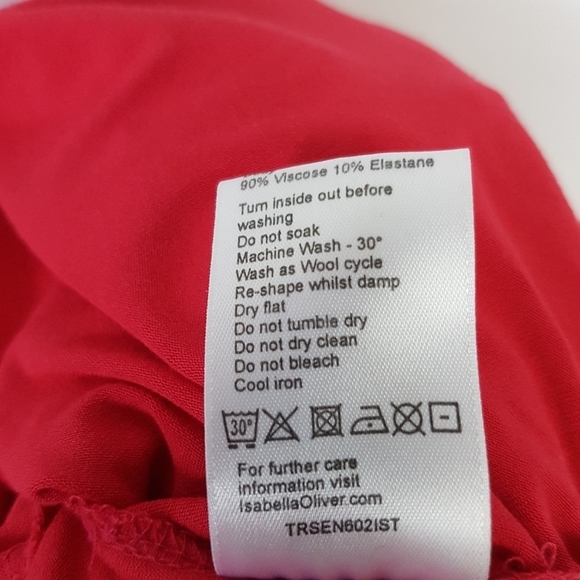 Isabella Oliver Ruched Maternity Dress Hot Pink Size 0-2 - Picture 5 of 9